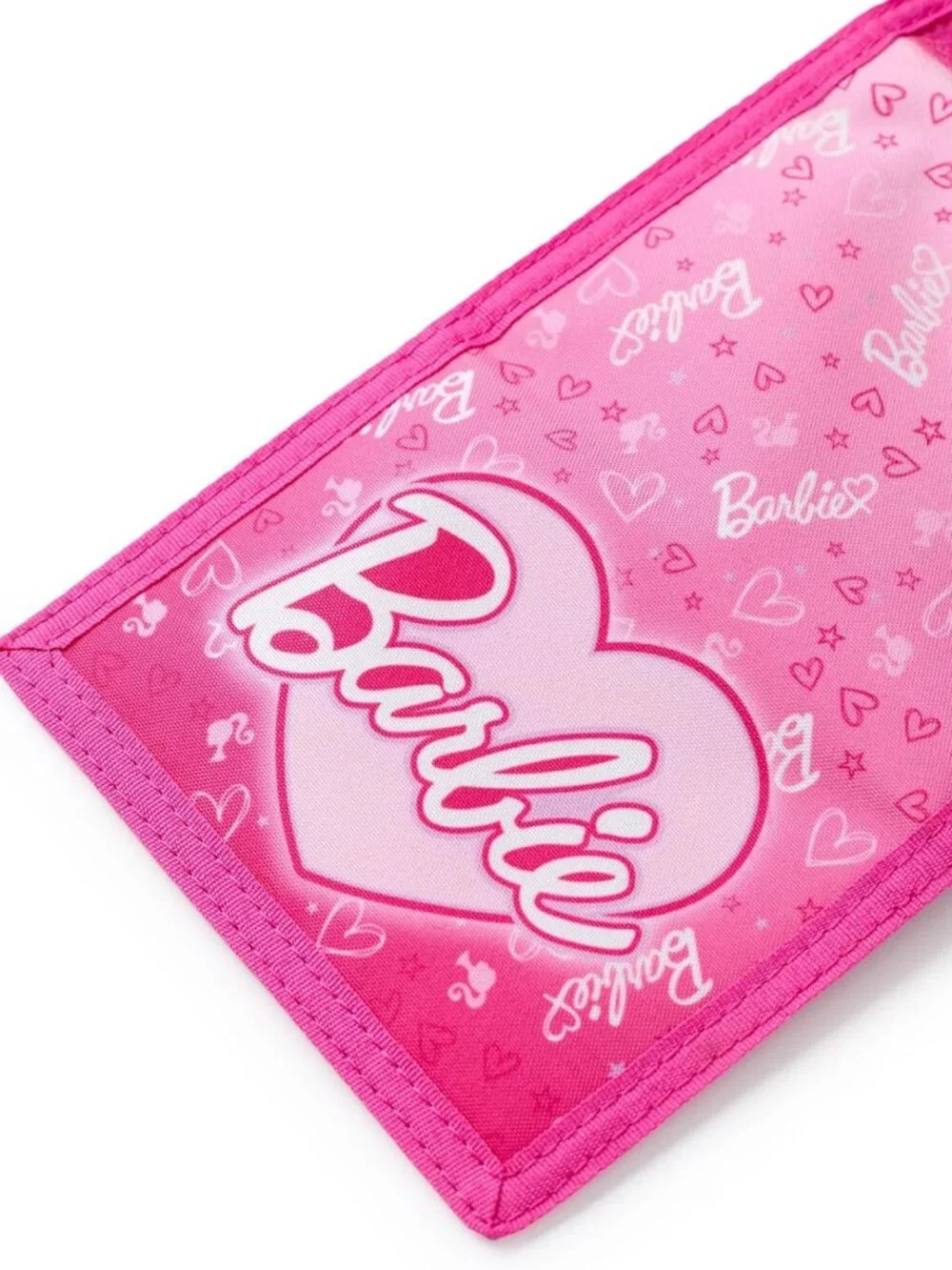 Cute Pink Trifold Wallet for Girls | Heart Print Kids Cash & Card Holder with
